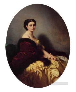  Madame Lienzo - Madame Sofya Petrovna Naryschkina retrato de la realeza Franz Xaver Winterhalter
